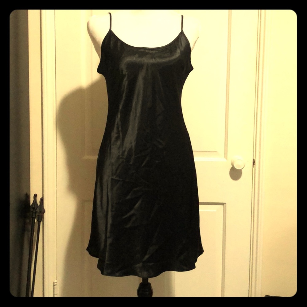 Little black slip dress